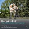 Helavo All Terrain Walker Rollator with 12 Pneumatic Tires  Foldable Outdoor Walkers for Seniors with Seat, Lightweight & Adjustable Height, Shock-Absorbing for Comfort on Any Surface view 2