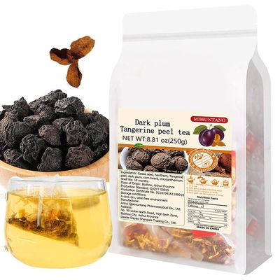 Dark plum Matured Mandarin Peel tea 8.81oz -Combined herbal tea-Tea bag 250g