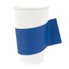 Restaurantware SLEEVES ONLY: Restpresso Hot Coffee Sleeves With Handle 1000 Disposable Cup Sleeves - Cups Sold Separately Fits 12- 16- And 20-Ounce Cups Navy Blue Paper Cup Jackets view 1