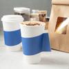 Restaurantware SLEEVES ONLY: Restpresso Hot Coffee Sleeves With Handle 1000 Disposable Cup Sleeves - Cups Sold Separately Fits 12- 16- And 20-Ounce Cups Navy Blue Paper Cup Jackets view 3
