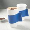 Restaurantware SLEEVES ONLY: Restpresso Hot Coffee Sleeves With Handle 1000 Disposable Cup Sleeves - Cups Sold Separately Fits 12- 16- And 20-Ounce Cups Navy Blue Paper Cup Jackets view 4