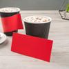 Restaurantware SLEEVES ONLY: Restpresso Hot Coffee Sleeves With Handle 1000 Disposable Cup Sleeves - Cups Sold Separately Fits 12- 16- And 20-Ounce Cups Red Paper Cup Jackets view 3