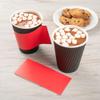 Restaurantware SLEEVES ONLY: Restpresso Hot Coffee Sleeves With Handle 1000 Disposable Cup Sleeves - Cups Sold Separately Fits 12- 16- And 20-Ounce Cups Red Paper Cup Jackets view 4