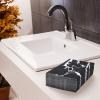 Zonon 50 Pcs Black Marble Guest Towel Disposable Bathroom Paper Napkins Decorative Hand Towels 3 Ply Beverage Dinner Napkins 13x16 Inch for Wedding Cocktail Party Event Table Decor view 2