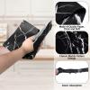 Zonon 50 Pcs Black Marble Guest Towel Disposable Bathroom Paper Napkins Decorative Hand Towels 3 Ply Beverage Dinner Napkins 13x16 Inch for Wedding Cocktail Party Event Table Decor view 3