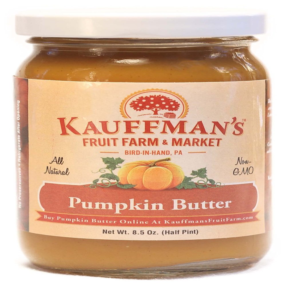 Kauffman's Fruit Farm Homemade Pumpkin Butter Spread, 8.5 Oz. (Pack of 2)
