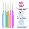 EasyHonor Braces Brush for Cleaner Interdental Brush Toothpick Dental Tooth Flossing Head Oral Dental Hygiene Flosser Toothpick Cleaners Tooth Cleaning Tool (5Colors,50pcs) view 3