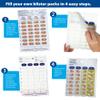 Medication Blister Pack Refill Set - Cold Seal - Includes Blister Trays & Cards - Jumbo 5/8" Deep - 50 Pack view 4