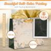 Christian Art Gifts Christmas Holiday Landscape Style Gift Bag Set w/Festive Greeting Card & Tissue Paper - Glory to God in the Highest - Luke 2:14 Inspirational Bible Verse, White & Gold, Large view 2