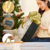Christian Art Gifts Christmas Holiday Landscape Style Gift Bag Set w/Festive Greeting Card & Tissue Paper - Glory to God in the Highest - Luke 2:14 Inspirational Bible Verse, White & Gold, Large view 3