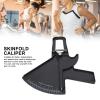 Body Fat Caliper, Skinfold Caliper for Measuring Body Fat Help to Monitor Fitness and Goals, Body Fat Tester Calipers Body Fat Measurement Device Measuring Tool(Black view 2