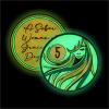 5 Year Sobriety Coin | A Sober Woman Triplate AA Chip | Glow in The Dark Anniversary Token Recovery Gift for Women view 2