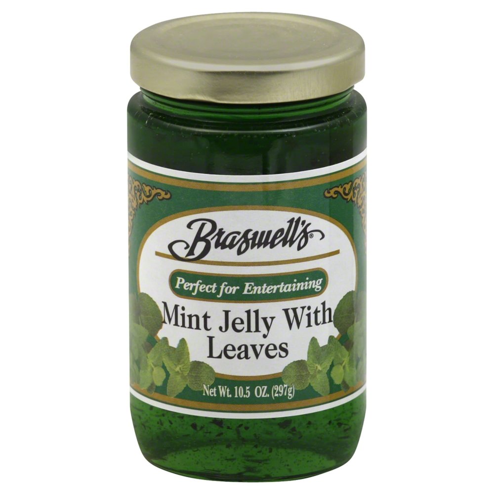 Braswell Mint Jelly With Leaves, 10.5 Ounce Bottle (Pack of 6)
