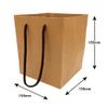 Ehime Paperwork Kraft Paper Bags, 10 Pack, Medium, Width 6.1 x Depth 6.1 x Height 7.1 inches (155 x 155 x 180 mm), TOC-M x 10P view 2