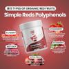 Layer Origin Simple Reds - Organic Red Polyphenols Fruit Powder | Five Real Red Whole Fruits | 30 Servings view 4