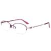 LKP Women Reading Glasses Half Frame Lightweight Computer Readers Blue Light Blocking Glasses Fashion Metal Comfort (Color : Purple, Size : 2.5) view 2