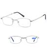 LKP Blue Light Blocking Reading Glasses Folding Eyeglasses Compact Mini Men Women Readers Light Weight Full Rim Metal Frame (Color : Silver, Size : 3.0) view 1