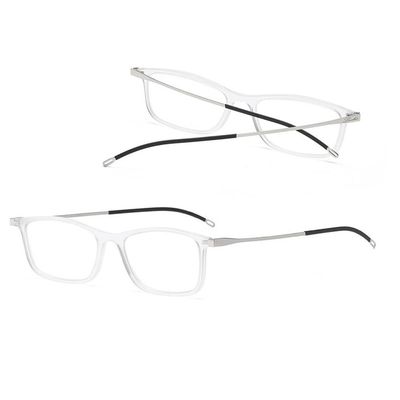 LKP Anti Blue Light Reading Glasses Lightweight Readers For Presbyopia Clear Lens Unisex Black Computer Glasses (1.0-3.0(Transparent,1.0)
