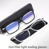 LKP Anti Blue Light Reading Glasses Lightweight Readers For Presbyopia Clear Lens Unisex Black Computer Glasses (1.0-3.0(Transparent,1.0) view 3