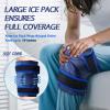 2 Pack XXL Knee Ice Pack Wrap Around Entire Knee After Surgery, Reusable Large Gel Ice Pack for Pain Relief, Swelling, Surgery, Sports Injuries view 3