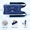2 Pack XXL Knee Ice Pack Wrap Around Entire Knee After Surgery, Reusable Large Gel Ice Pack for Pain Relief, Swelling, Surgery, Sports Injuries view 4