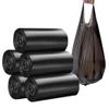 4 GALLON Bathroom Trash Bags Black, 5 Rolls/100 Counts Small HANDLES Garbage Bags for Office, Bathroom Wastebasket Waste Bin Black Portable Rubbish Bags (Black 100 Counts) view 1