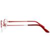 LKP Women Reading Glasses Half Frame Lightweight Computer Readers Blue Light Blocking Glasses Fashion Metal Comfort(Red,2.0) view 3
