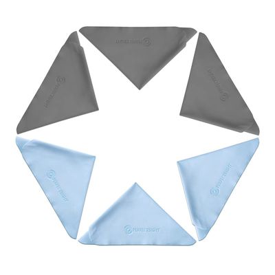 PERFECTSIGHT Microfiber Cleaning Cloths, 6 Pack (5.7"x6.7") Lint Free Glasses Cleaning Cloth for Eyeglasses, Sunglasses, Phone, Screens, Electronics, Camera Lens Cleaner | Safe for All Coated Lenses