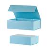 OBMMIRAO Upgrade 2 Pcs Blue 13x9x4 Inch Hard Large Gift Box with Lid, Foldable Magnetic Gift Boxes,Groomsman Box Bridesmaid Proposal for Clothes view 1