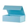OBMMIRAO Upgrade 1 Pcs Blue 13x9x4 Inch Hard Large Gift Box with Lid, Foldable Magnetic Gift Boxes,Groomsman Box Bridesmaid Proposal for Clothes view 1