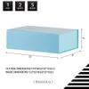 OBMMIRAO Upgrade 1 Pcs Blue 13x9x4 Inch Hard Large Gift Box with Lid, Foldable Magnetic Gift Boxes,Groomsman Box Bridesmaid Proposal for Clothes view 3