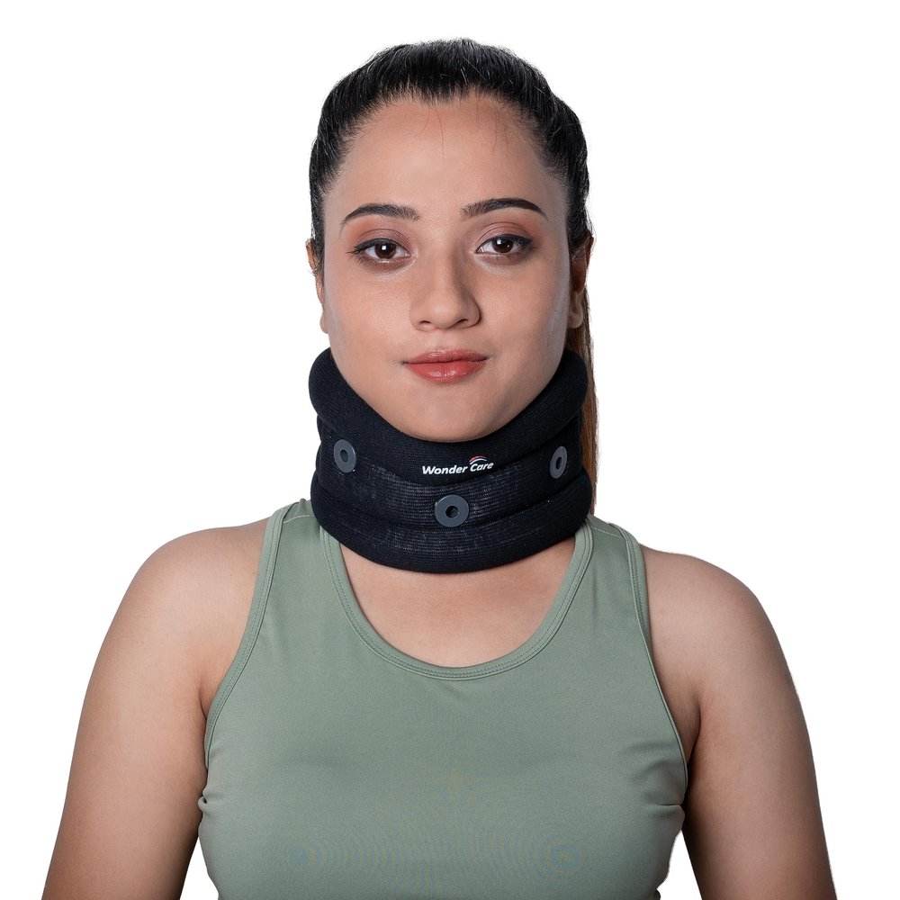 Wonder Care Neck Brace for Sleeping Cervical Collar Adjustable Neck Support Brace Relief Cervical Spine Pressure Ideal for Travel, Office Workers & Neck Injury Recovery, Small