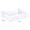 TaoBary 35 Pcs 4 x 4 x 1.2 Inch Clear Single Cookie Boxes Small Clear Cookie Treat Boxes for Bridal Shower Cookies Macarons Brownies Donuts Candy Chocolate Wedding Valentine Party Favors view 2