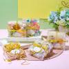 TaoBary 35 Pcs 4 x 4 x 1.2 Inch Clear Single Cookie Boxes Small Clear Cookie Treat Boxes for Bridal Shower Cookies Macarons Brownies Donuts Candy Chocolate Wedding Valentine Party Favors view 3