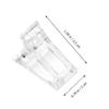 FOMIYES 20pcs Crystal Nail Clips for Gel and Applications Nail Extension Clamps for Home and Salon Use for Manicure view 2