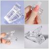 FOMIYES 20pcs Crystal Nail Clips for Gel and Applications Nail Extension Clamps for Home and Salon Use for Manicure view 4