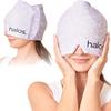 MyHalos Migraine Relief Cap, 30% Thicker, 2X More Cooling Gel, Stays Colder for Longer, Form Fitting Ice Hat, Ice Pack Head Wrap Relief, Tension Headache Relief Cap (Violet) - FSA|HSA Eligible view 1