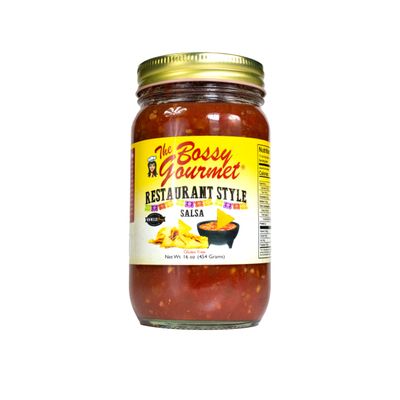 The Bossy Gourmet Restaurant Style Salsa (16oz, 12)