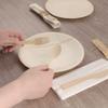 Bulk Pack Natural Dinner Party Catering Bamboo Veneer Utensil - Forks - 1000pcs view 3
