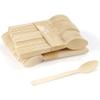 Bulk Pack Natural Dinner Party Catering Bamboo Veneer Utensil - Spoon - 1000pcs view 1