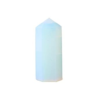 1.9" - 1.96" Opalite Natural Crystal Points - Crystal Tower - Crystal Obelisk - Healing Wand - Healing Crystals - Crystal Points Wands - Opalite - American Seller