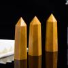 2.40" - 2.75" Yellow Aventurine Natural Crystal Points - Crystal Tower - Crystal Obelisk - Healing Wand - Healing Crystals - Crystal Points Wands - Yellow Aventurine - American Seller view 2