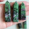 1.9" - 1.96" Epidote Natural Crystal Points - Crystal Tower - Crystal Obelisk - Healing Wand - Healing Crystals - Crystal Points Wands - Epidote - American Seller view 1