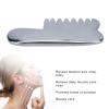 Fewb Gua Sha Scraping Massage Comb, Terahertz Stone Gua Sha Scraping Lymphatic Drainage Natural Energy Massager, Portable V Face Hair Beauty Comb for Hair Caring Anti Aging Wrinkles view 4