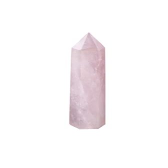 1.9" - 1.96" Rose Quartz Natural Crystal Points - Crystal Tower - Crystal Obelisk - Healing Wand - Healing Crystals - Crystal Points Wands - Rose Quartz - American Seller