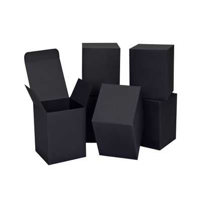HUAPRINT Black Gift Boxes with Lids 4x4x4 inch,24 Pcs Paper Gift Wrap Box Bulk for Presents,Birthday,Bridesmaid Proposal,Groomsmen Engagements,Christmas,Wedding Party Favor,Cupcake,Crafting,Holidays