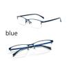 LKP Photochromic Reading Glasses Progressive Multifocus Transition Glasses Men Sunglasses Blue Light Blocking Half Frame (Color : Blue, Size : 1.00) view 2