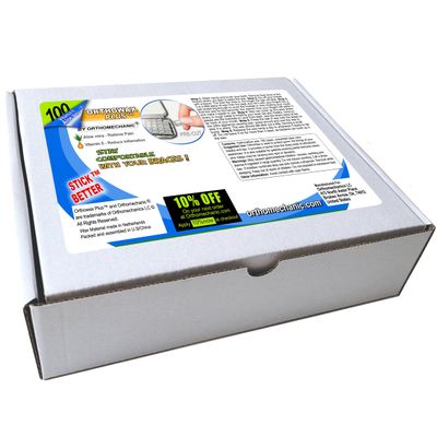 New Genuine Orthowax Plus - Now Precut - Tool Aplicator Included - Unscented (Pack of 100)