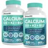 4-in-1 Calcium Supplements for Women and Men - Calcium with Vitamin D3 K2 5000 IU Supplement, 601mg per Serving for Heart, Bones & Body Defenses - Gluten-Free, Vegan-Friendly (240 ct) view 1