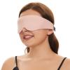 ALASKA BEAR Sleep Mask for Side Sleepers Patented Design, Cup-Shaped and Extra-Soft, 100 Blackout Eye Mask Shades Cover for Men and Women Home or Travel, Machine Washable, Pink view 1